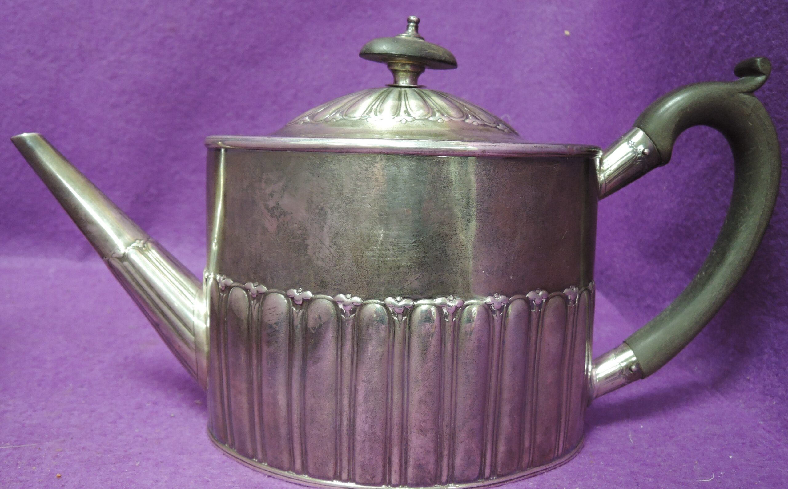 SILVER Georgian teapot